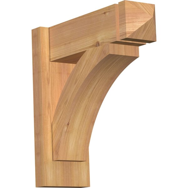 Ekena Millwork Thorton Smooth Arts and Crafts Outlooker, Western Red Cedar, 5 1/2"W x 16"D x 16"H OUT06X16X16THR03SWR - main